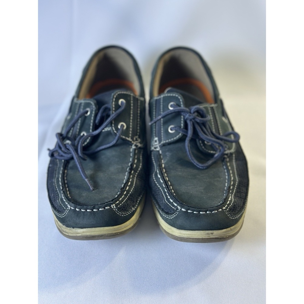Reel Legends Skipper II‎ Green Leather Boat Shoes Men's 11 M